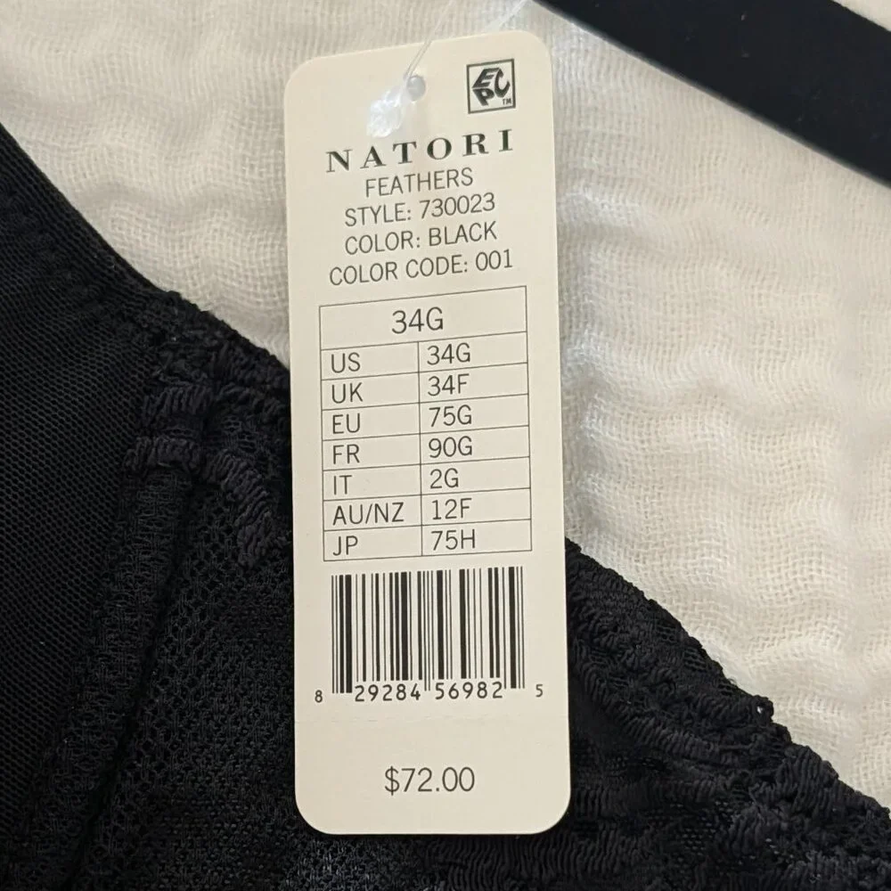 NWT Natori Women Feathers Lace Plunge T-Shirt Bra, 34G - Picture 3 of 6